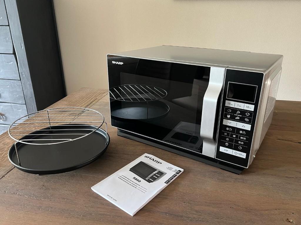 Combi magnetron Sharp | Grill + oven | 900W, Ophalen, Combimagnetron, Hete lucht, Zo goed als nieuw