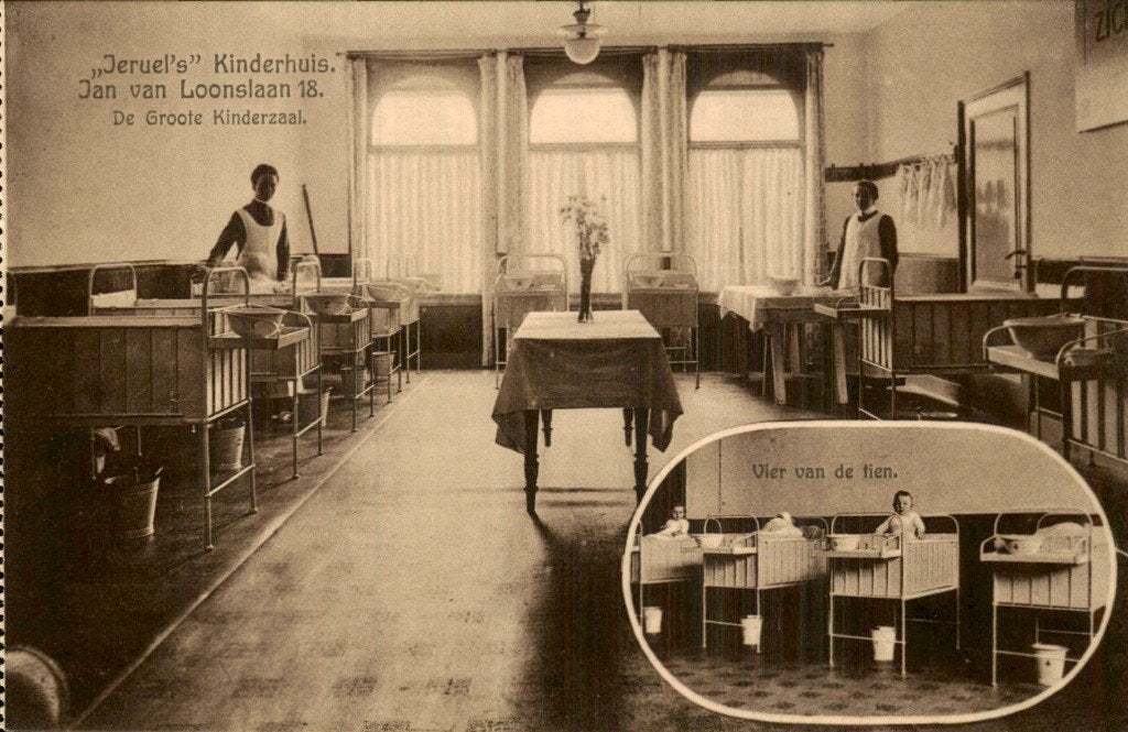 Rotterdam - Jeruels Kinderhuis - De Groote Kinderzaal, Ophalen of Verzenden, Voor 1920, Gelopen, Zuid-Holland