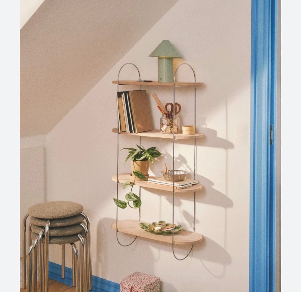 MDF wandrek met ijzeren frame - zo goed als nieuw, Ophalen, Zo goed als nieuw, Hout, Cd's