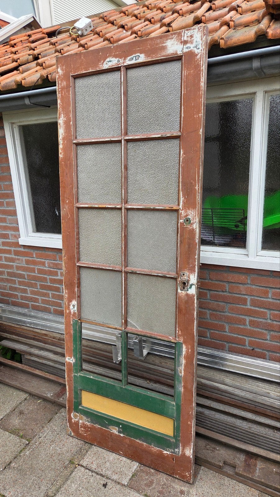 Jaren 30 binnendeur, Doe-het-zelf en Verbouw, Deuren en Horren, Gebruikt, Minder dan 80 cm, Binnendeur, Ophalen of Verzenden