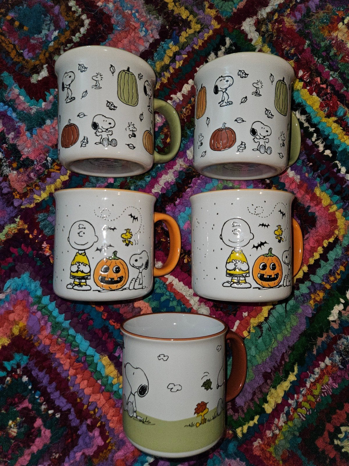 5x nieuwe mokken peanuts snoopy bekers mug Halloween, Verzenden, Nieuw