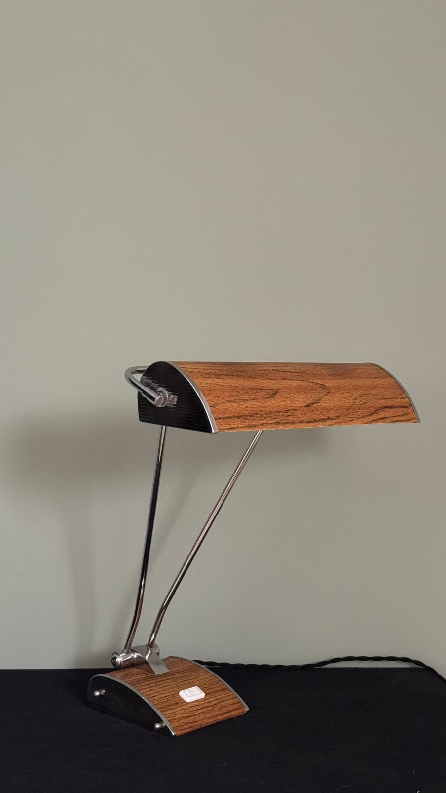 Vintage lamp bureaulamp tafellamp Eileen Gray Jumo ‘30, Gebruikt, Art deco, 48 cm, NB