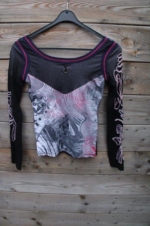 Tuniek donkerblauw/ roze Save the Queen mt S Vaste prijs, Zwart, Zo goed als nieuw, Maat 36 (S), Save the Queen