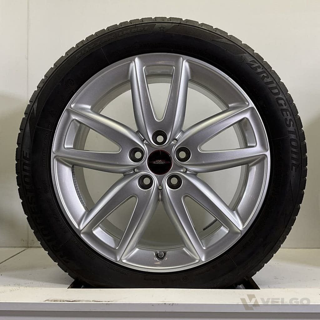 MINI JCW GRIP SPOKE 815 F54 F60 SET VELGEN + WINTERBANDEN 18, 18 inch, Gebruikt, Banden en Velgen, Info@velgo.nl