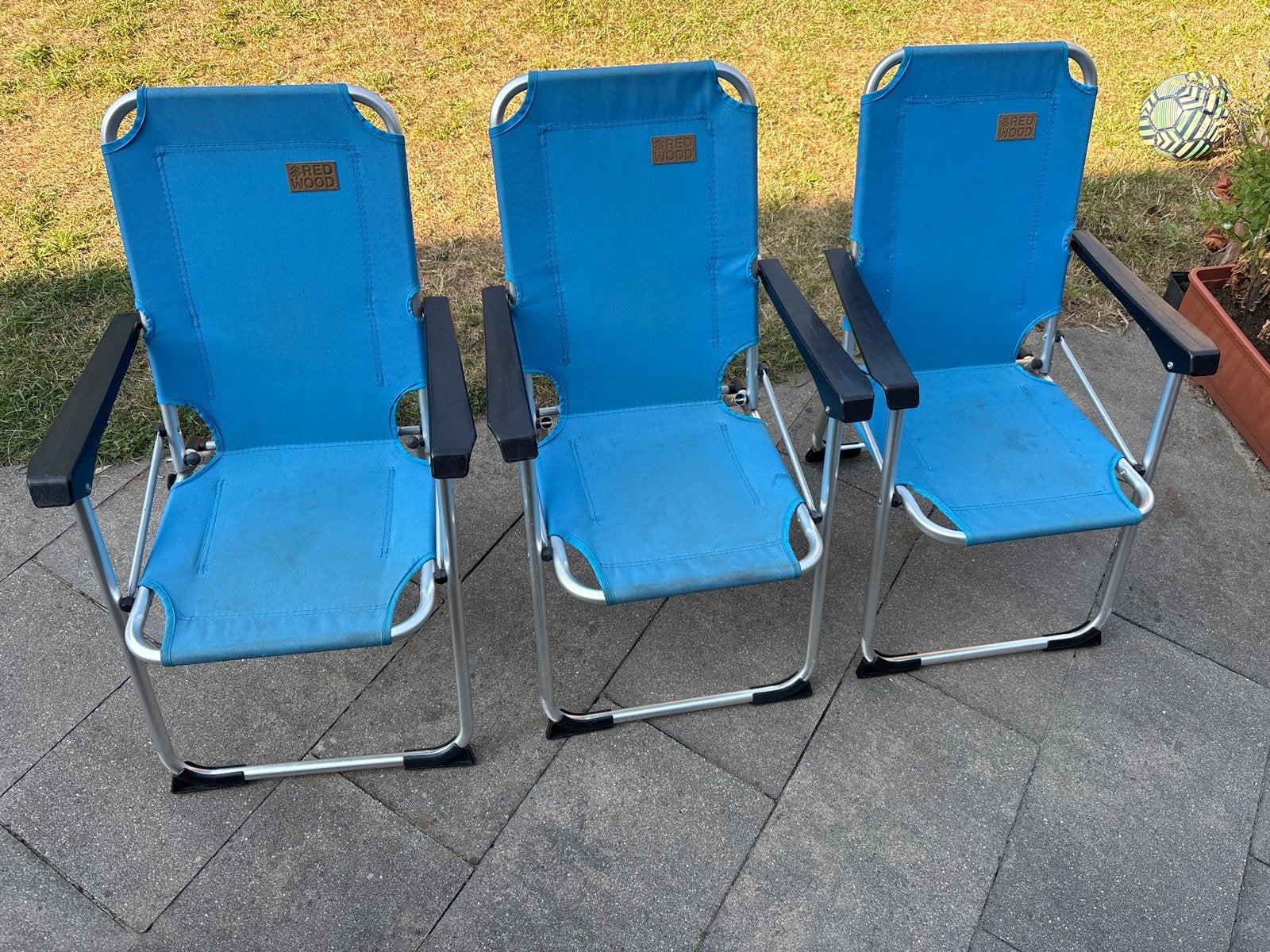 Redwood campingstoeltjes voor kinderen (3 stuks), Caravans en Kamperen, Ophalen, Gebruikt, Campingstoel