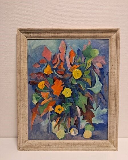 Fraaie Kleurrijke Bloemencompositie / Barbara Rodé / Canada, Ophalen