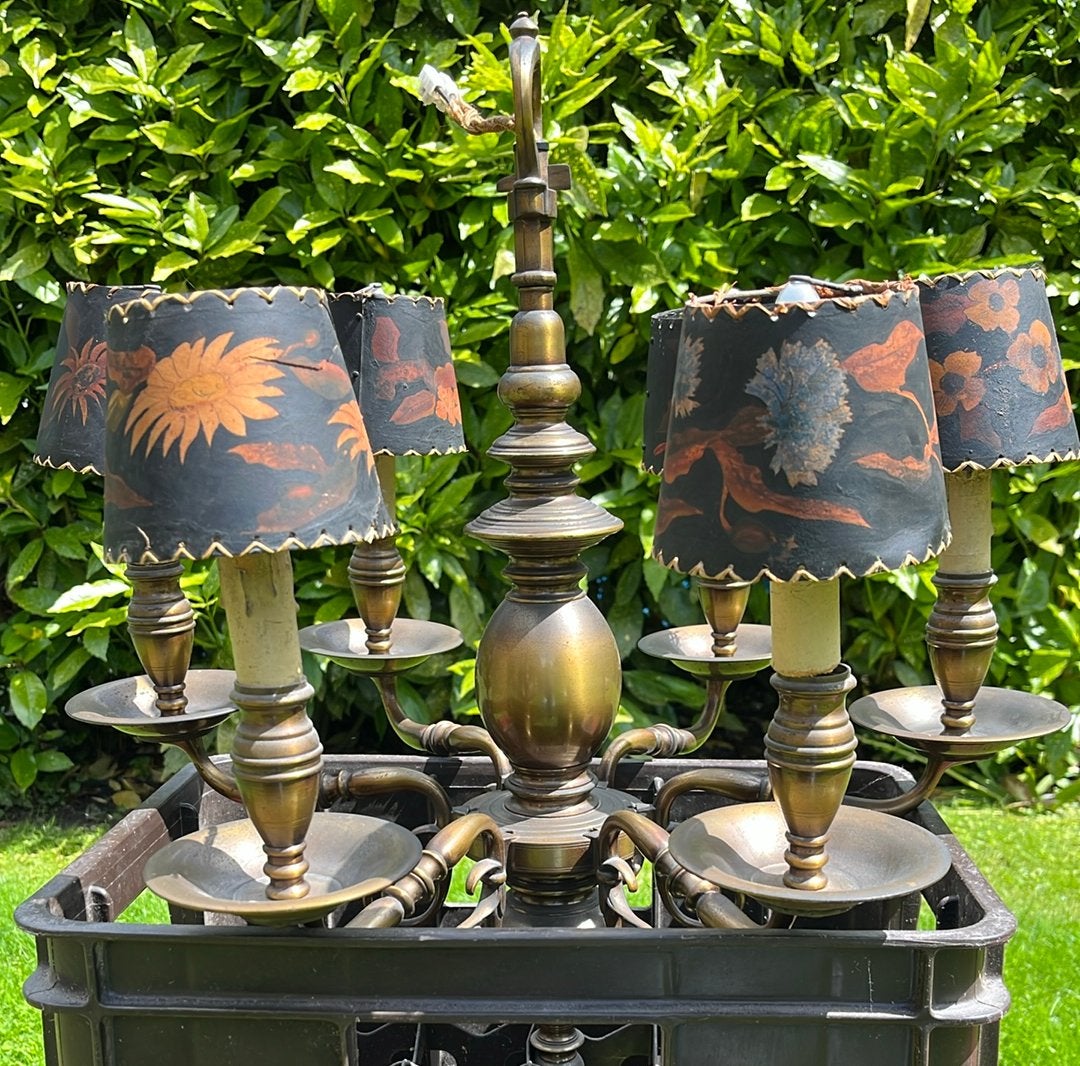 Hanglamp vintage brons, Ophalen