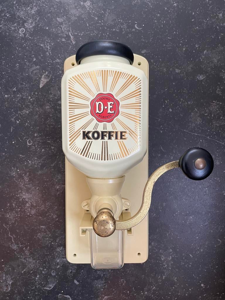 Vintage retro DE koffiemolen bonen molen koffiebonen, Antiek en Kunst, Antiek | Keukenbenodigdheden, Ophalen of Verzenden