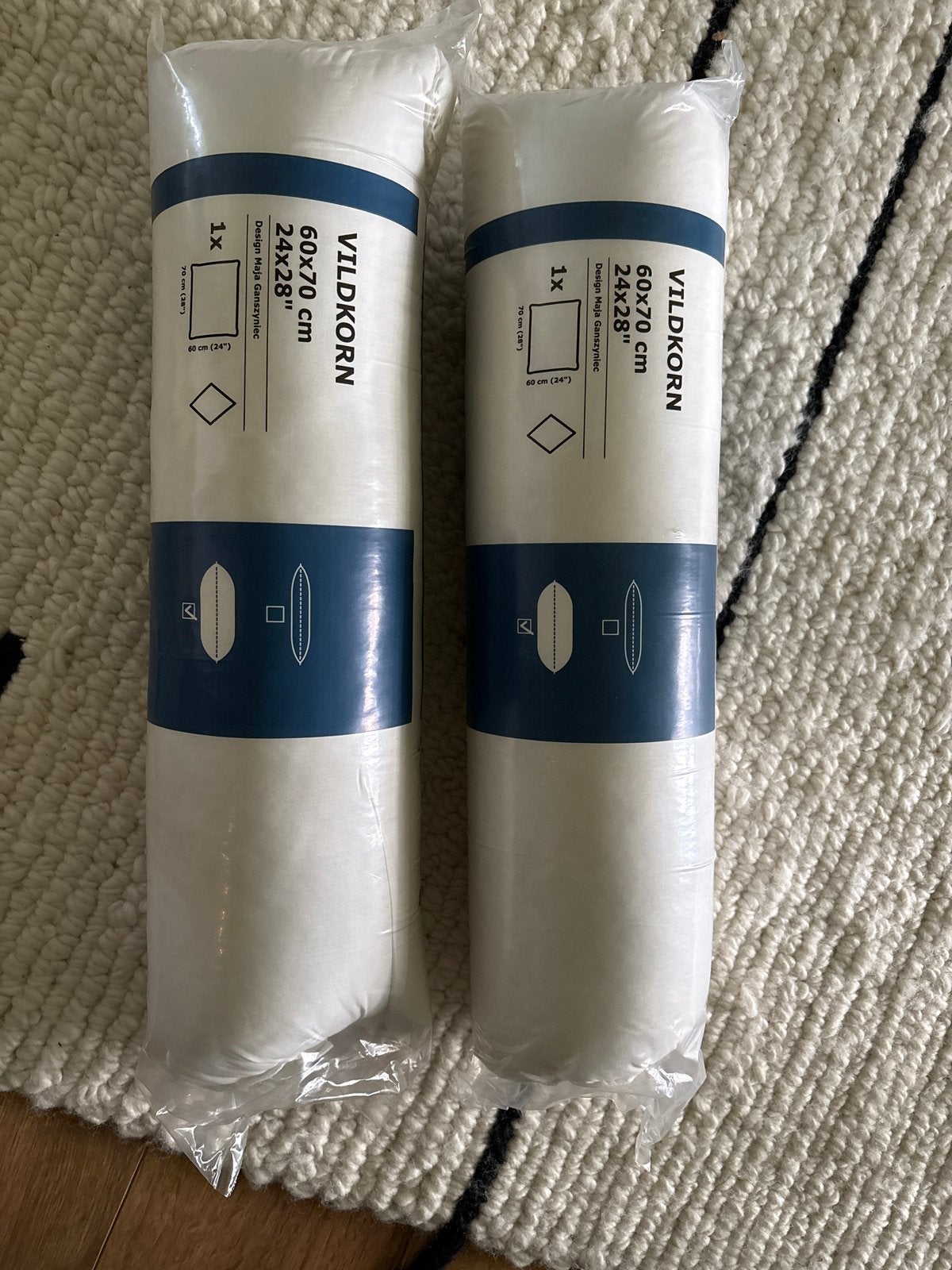 Nieuwe IKEA VILDKORN Kussens 60x70 cm (2 stuks), Ophalen of Verzenden, Nieuw, IKEA, Kussen
