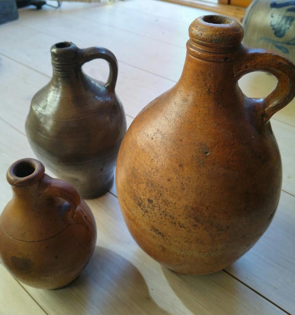 3 Hollandse kruiken bodemvondst, Antiek en Kunst, Ophalen of Verzenden