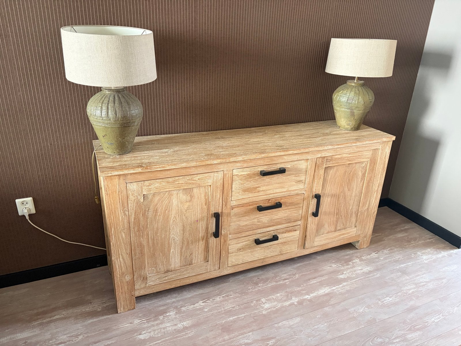 Complete set: Dressoir, salontafel, eettafel en tv-kast, Ophalen, Gebruikt, 150 tot 200 cm, 200 cm of meer