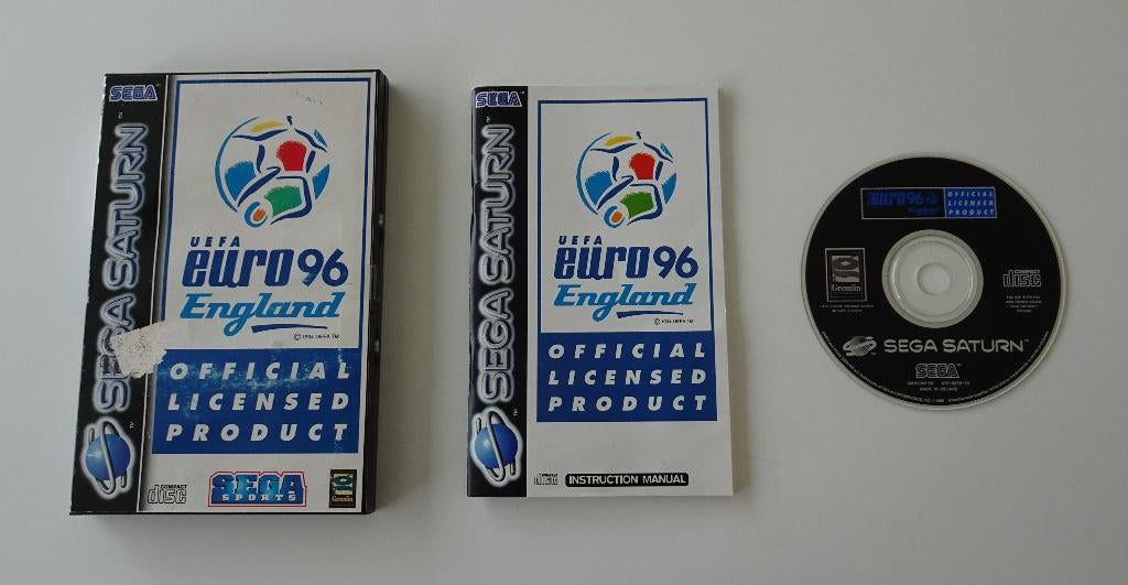 UEFA Euro 96 England compleet voor Sega Saturn, Spelcomputers en Games, Games | Sega, Ophalen, 2 spelers, Zo goed als nieuw, Vanaf 3 jaar