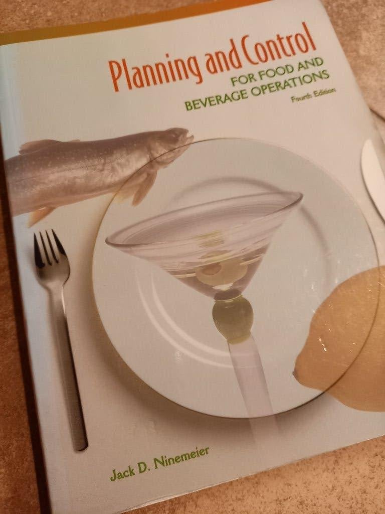 studieboek Planning & Control for Food & Beverage operation, Zo goed als nieuw, Jack. D. Ninemeier, Beta, HBO