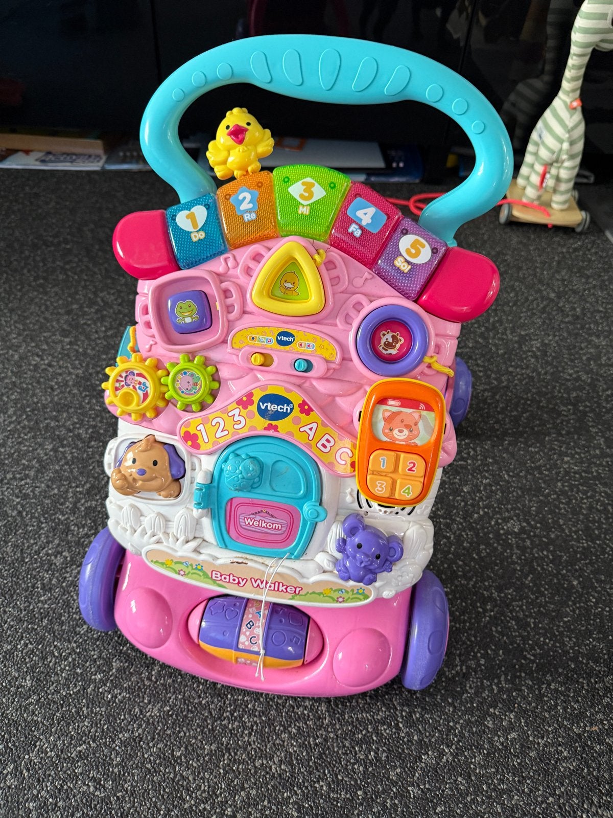 VTech Baby Walker Roze met Telefoontje, Ophalen, Gebruikt, Overige typen, Met licht