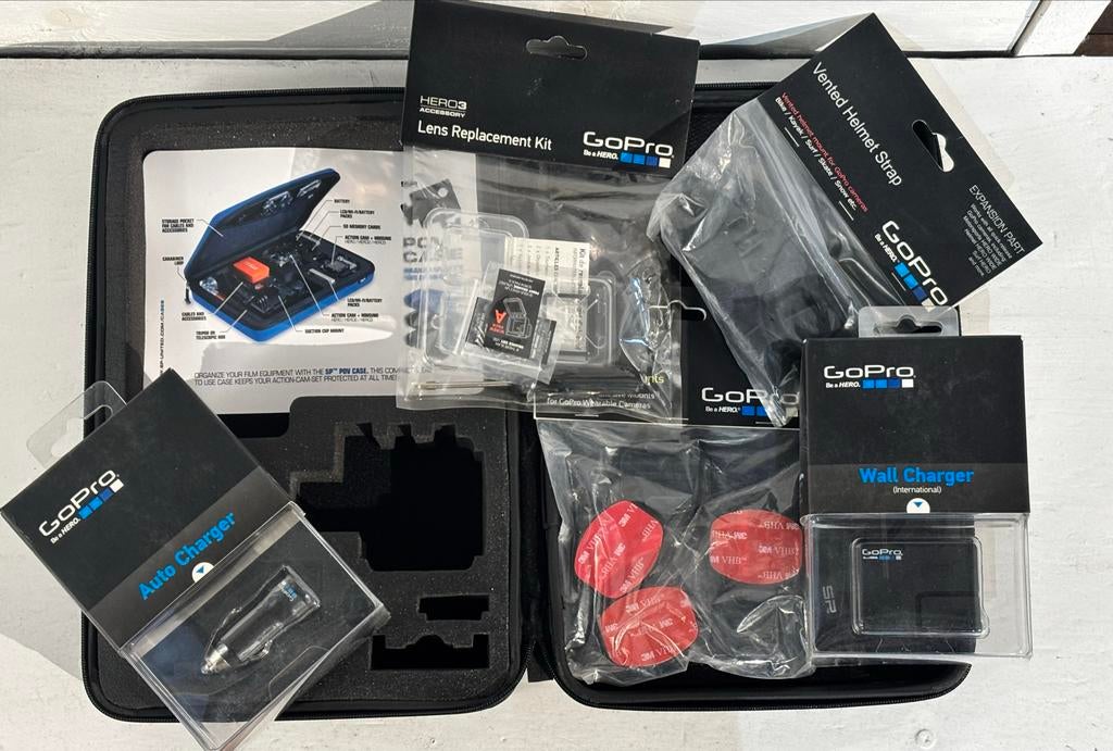 GoPro Hero 3 Accessoires Bundel - Nieuwstaat, Audio, Tv en Foto, Actiecamera's, Verzenden, Nieuw, GoPro
