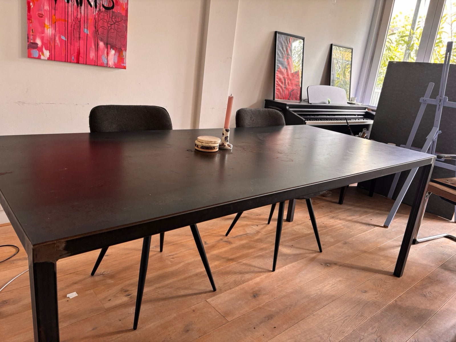 Beautiful metal table, Ophalen, Zo goed als nieuw, Rechthoekig, 50 tot 100 cm