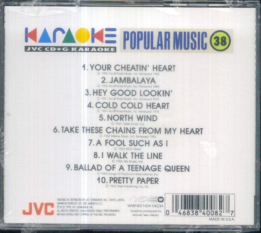 cd van Karaoke Popular Music 38 [ jvc CD+G], Verzenden, Zo goed als nieuw