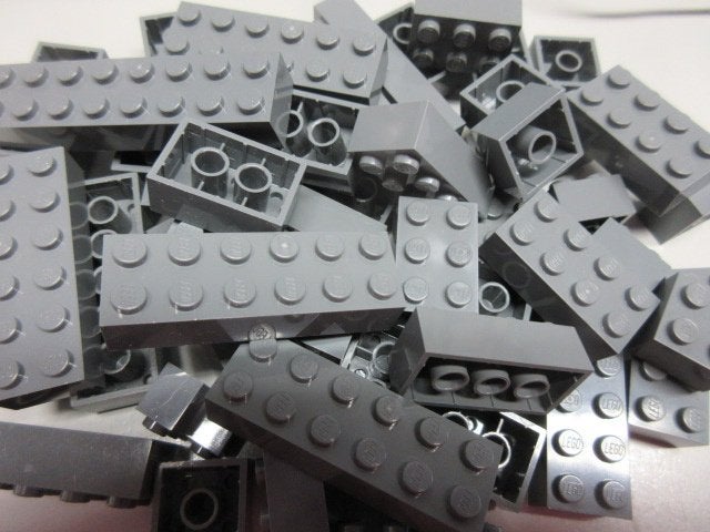 nr. 9247, 50 Donkergrijze stenen, 2 nop breed., Ophalen of Verzenden, Zo goed als nieuw, Losse stenen, Lego