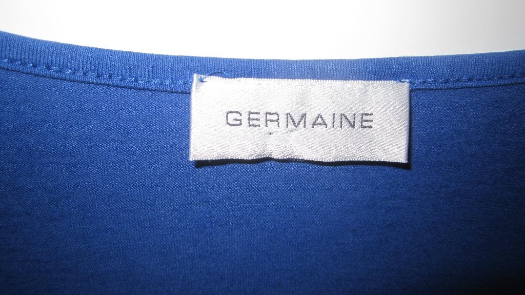 Germaine damesshirt maat 44/46, Blauw, Maat 42/44 (L), Ophalen of Verzenden, Korte mouw