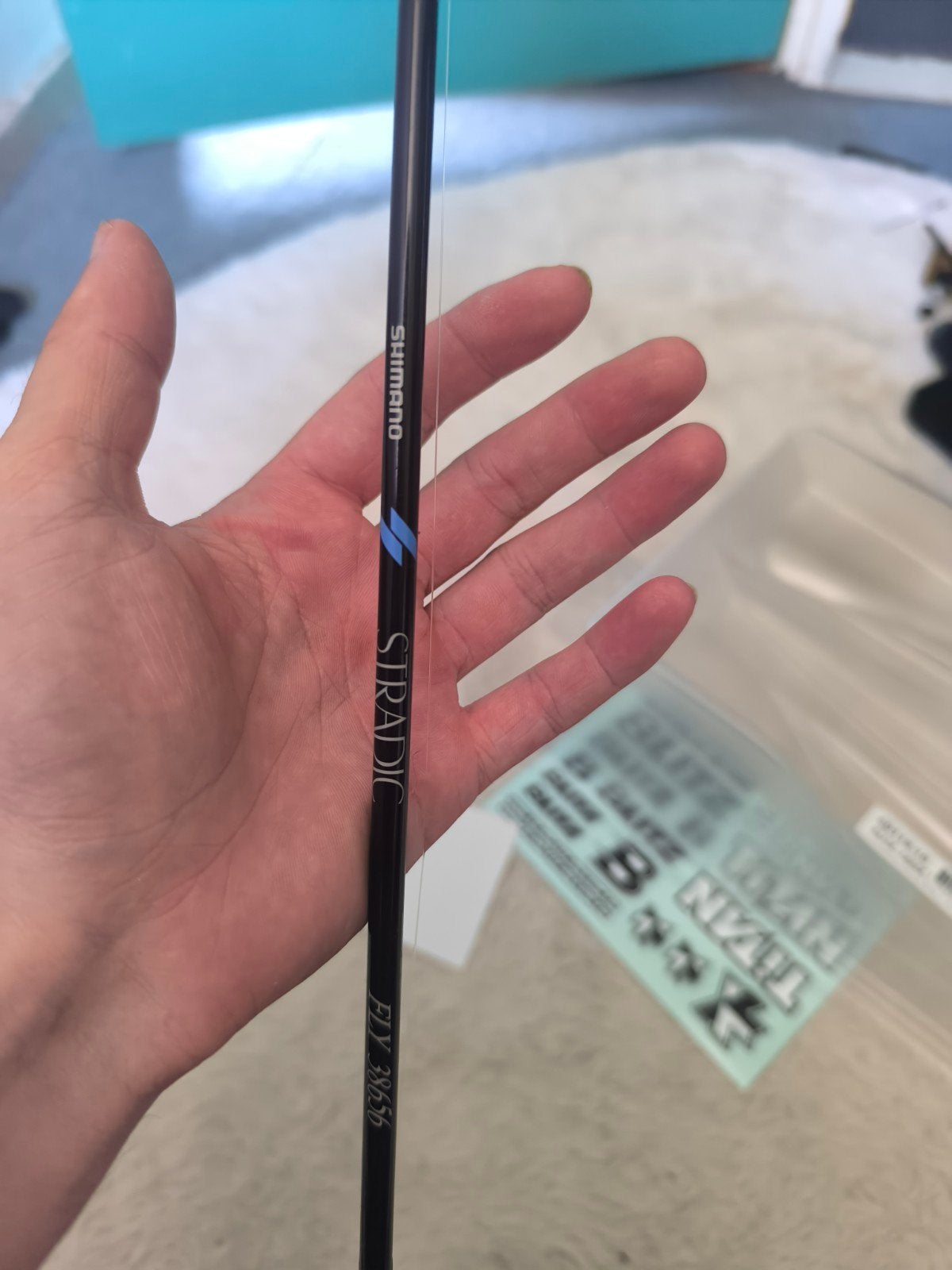 te koop shimano stradic super graphite fly rod 8.4f 2.55m, Watersport en Boten, Ophalen, Gebruikt, Werphengel
