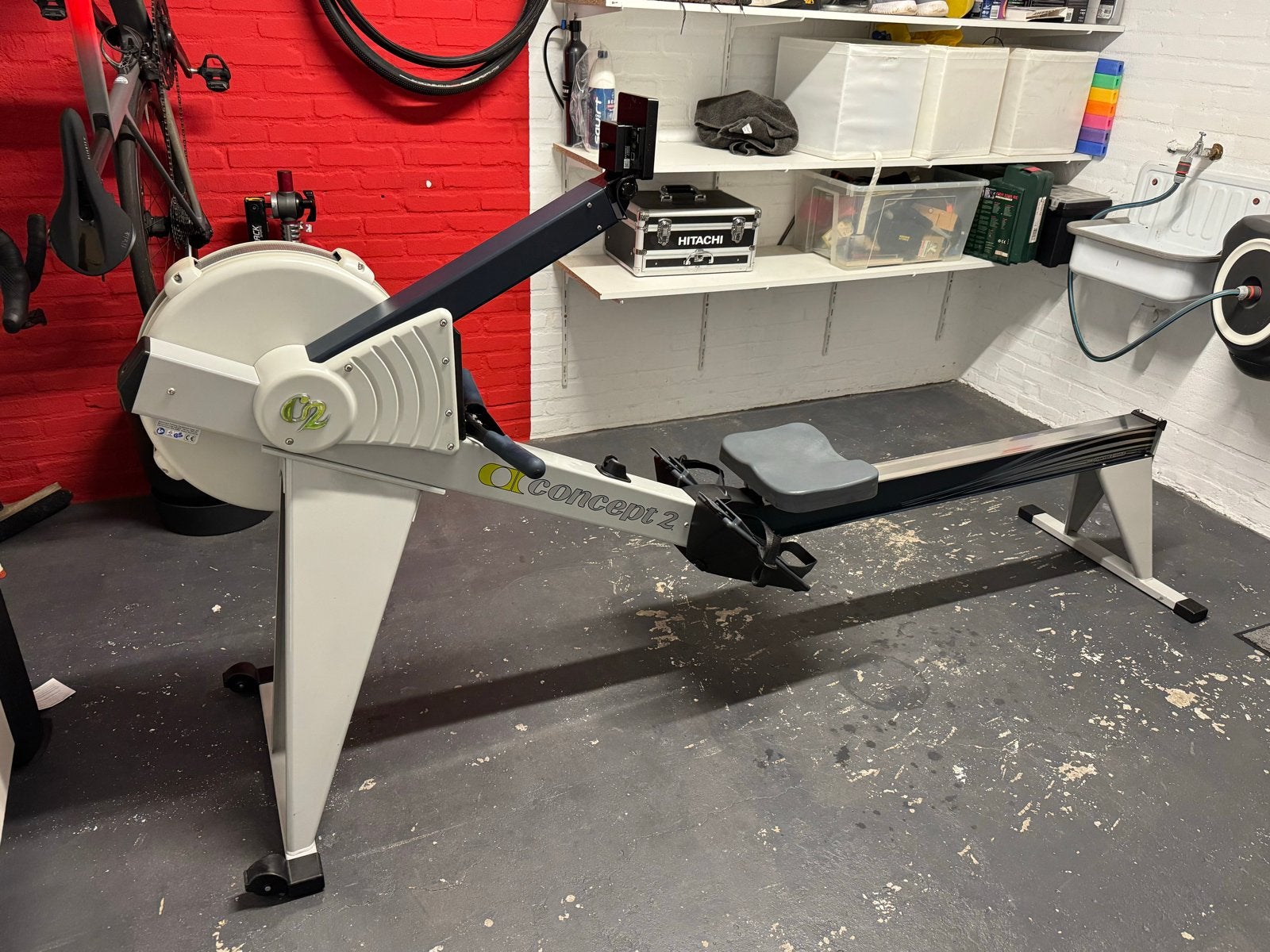 Concept 2 Roeitrainer Model E PM5 - in zeer goede staat, Ophalen, Armen, Zo goed als nieuw, Metaal