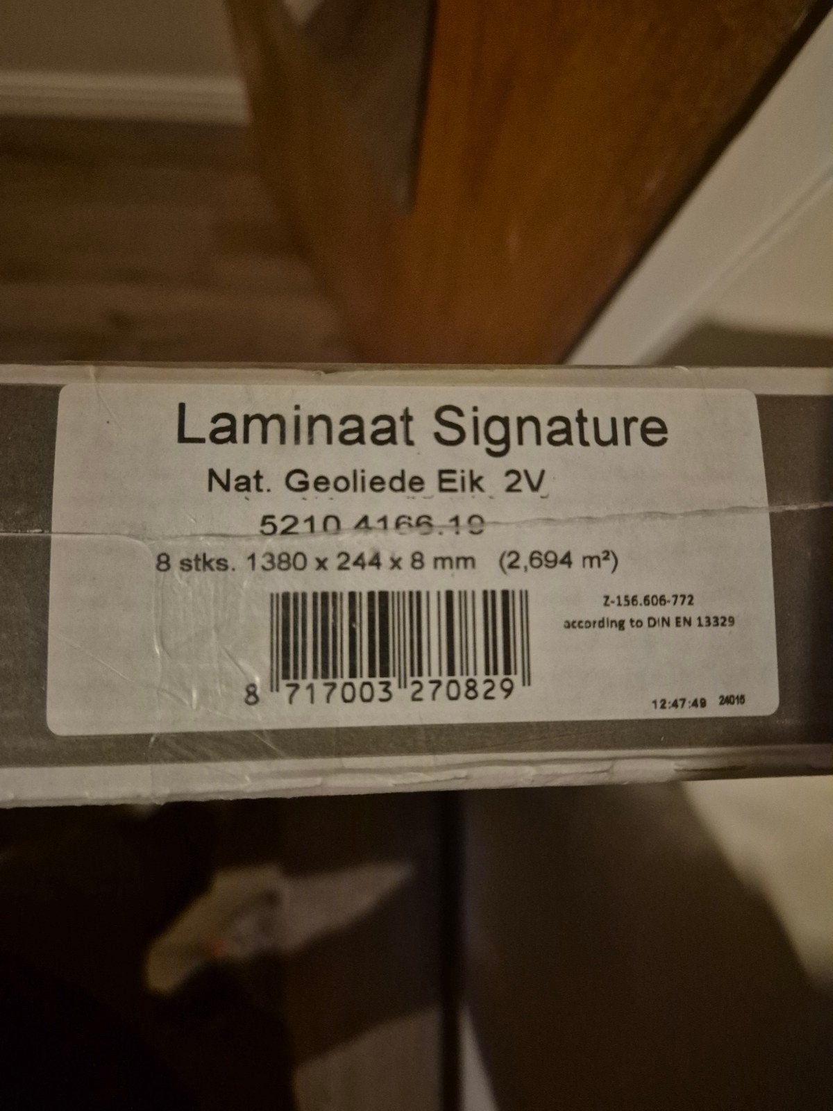 Gamma Laminaat Signature Nat. Geoliede Eik Extra Breed, Ophalen, Nieuw, 10 m² of meer, 10 tot 30 cm