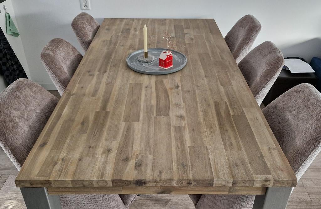 Henders en Hazel eettafel 6 persoons, Huis en Inrichting, Gebruikt, Modern, tijdloos, 200 cm of meer, 50 tot 100 cm