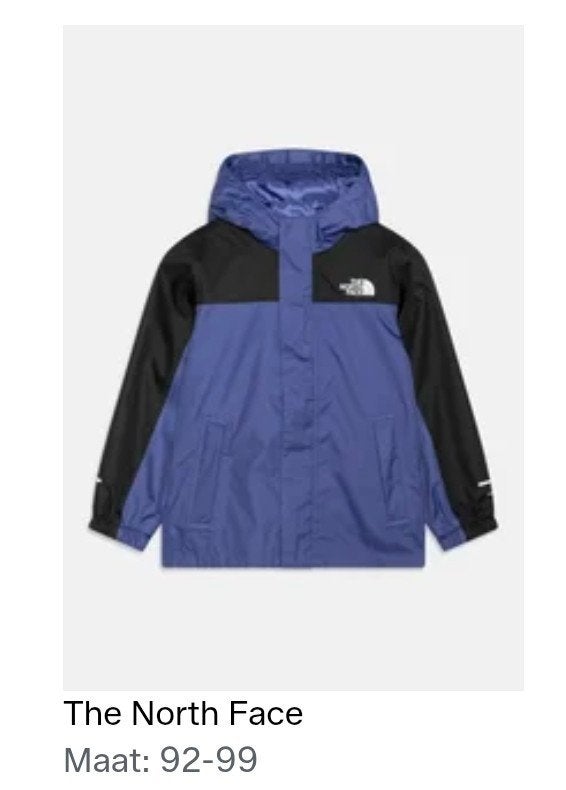The North Face regenjas meisjes maat 92/98, Kinderen en Baby's, Ophalen of Verzenden