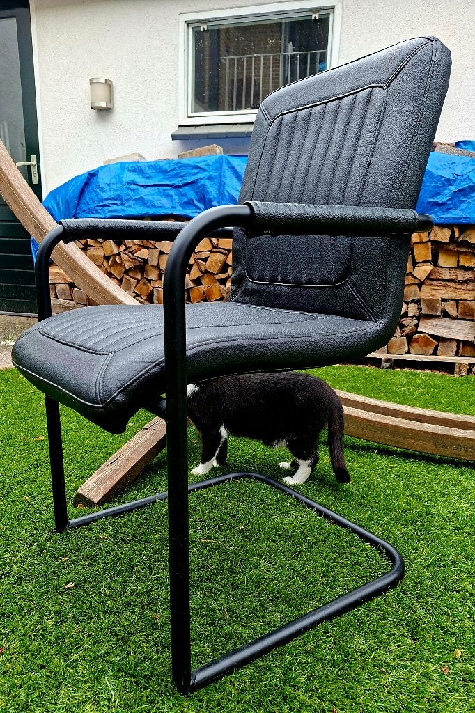 Eetkamerstoelen / bureaustoelen, Huis en Inrichting, Stoelen, Ophalen, Twee, Zwart, Zo goed als nieuw