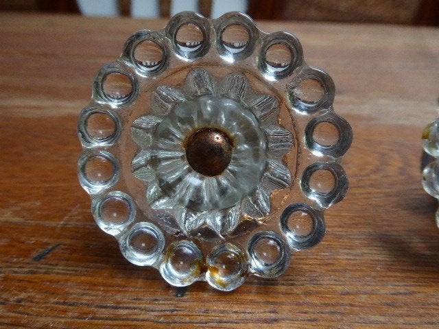 2 art deco persglazen knoppen, Antiek en Kunst, Ophalen of Verzenden