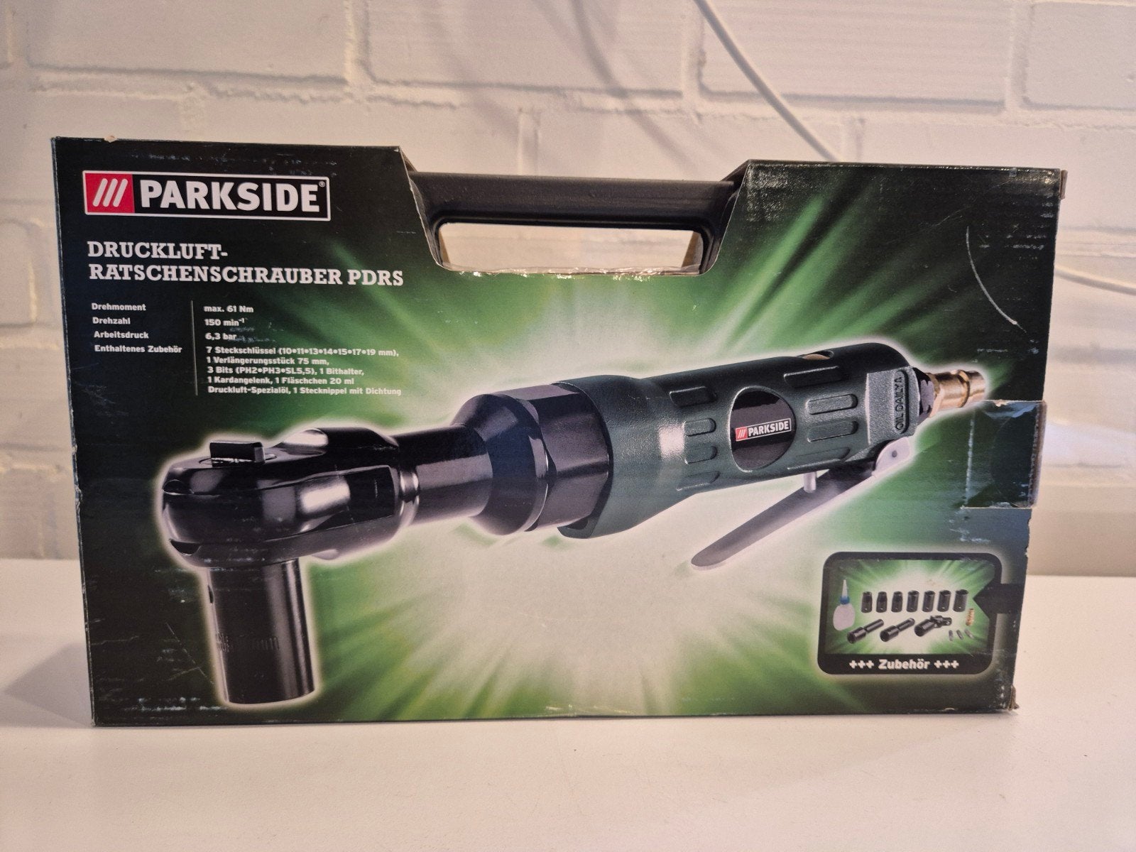 Parkside Perslucht Ratelschroevendraaier PDRS - Nieuw!, Ophalen of Verzenden