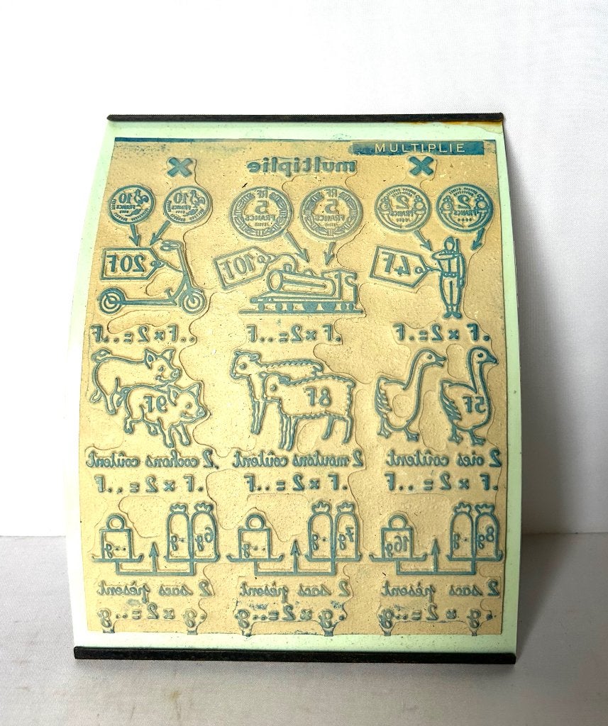 oude Stempel franse schoolplaat, Ophalen of Verzenden, Overige thema's