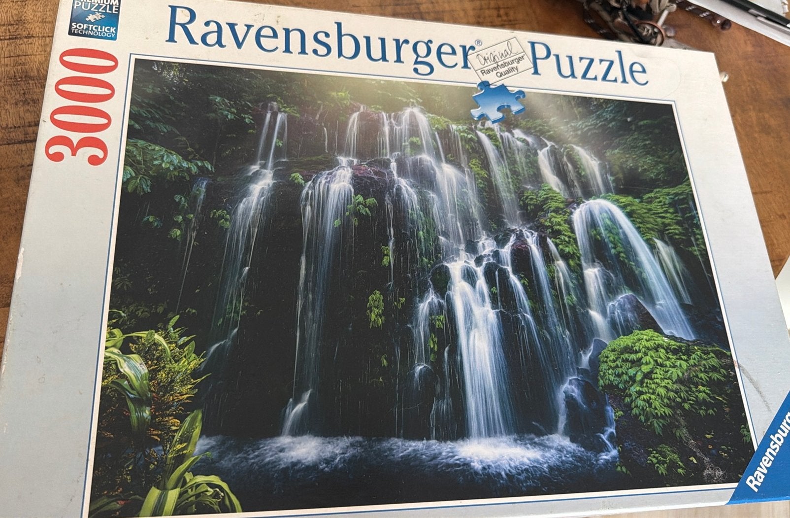 Ravensburger Puzzel 3000 Waterfall in Bali, Ophalen, Meer dan 1500 stukjes, Gebruikt