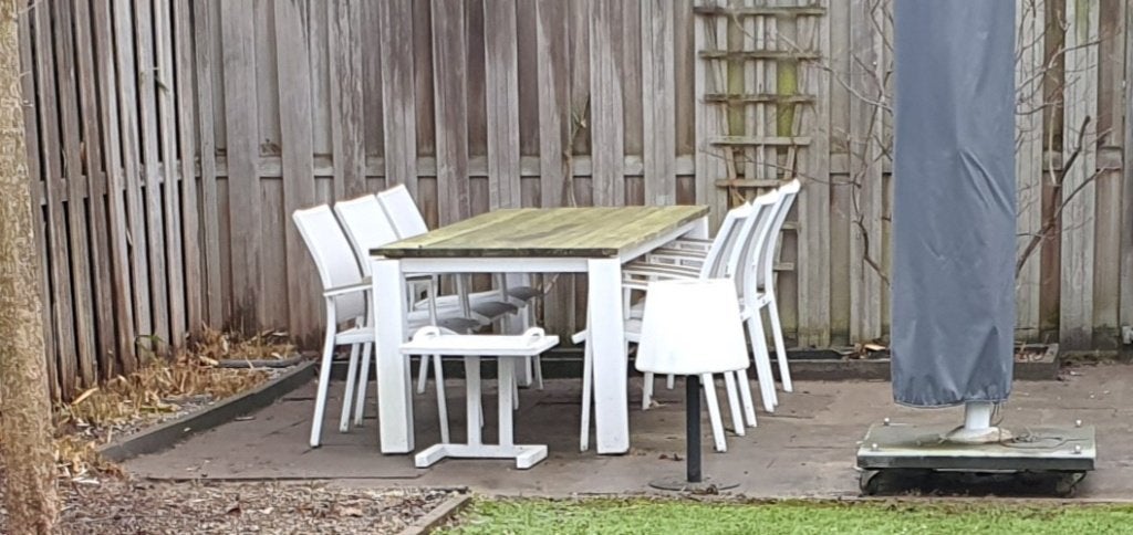 tuinset eettafel, Tuin en Terras, Tuinsets en Loungesets, Ophalen of Verzenden, Eettafel