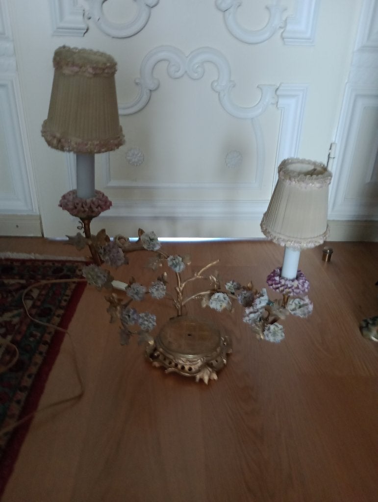 antieke schemerlamp, Ophalen