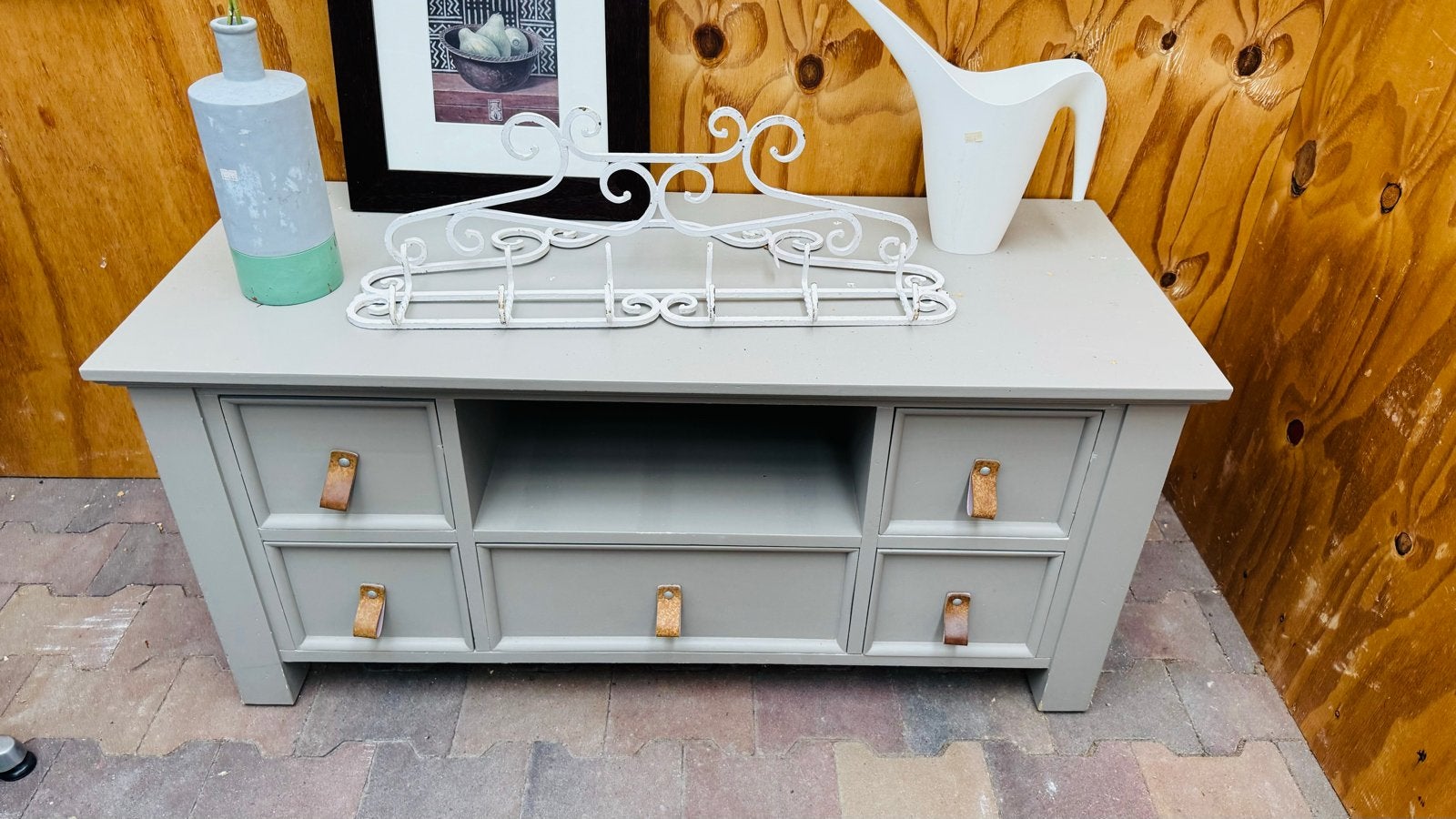 Stijlvol dressoir met lades en open vak, Huis en Inrichting, 50 – 75, Gebruikt, 50 tot 100 cm, 100 tot 150 cm