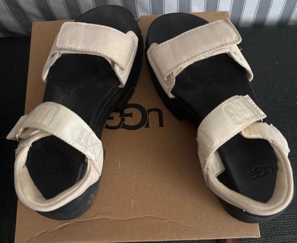 Sandalen Asthon platform mt 38 originele, Ophalen of Verzenden, Zo goed als nieuw, Wit, 100 cm of meer