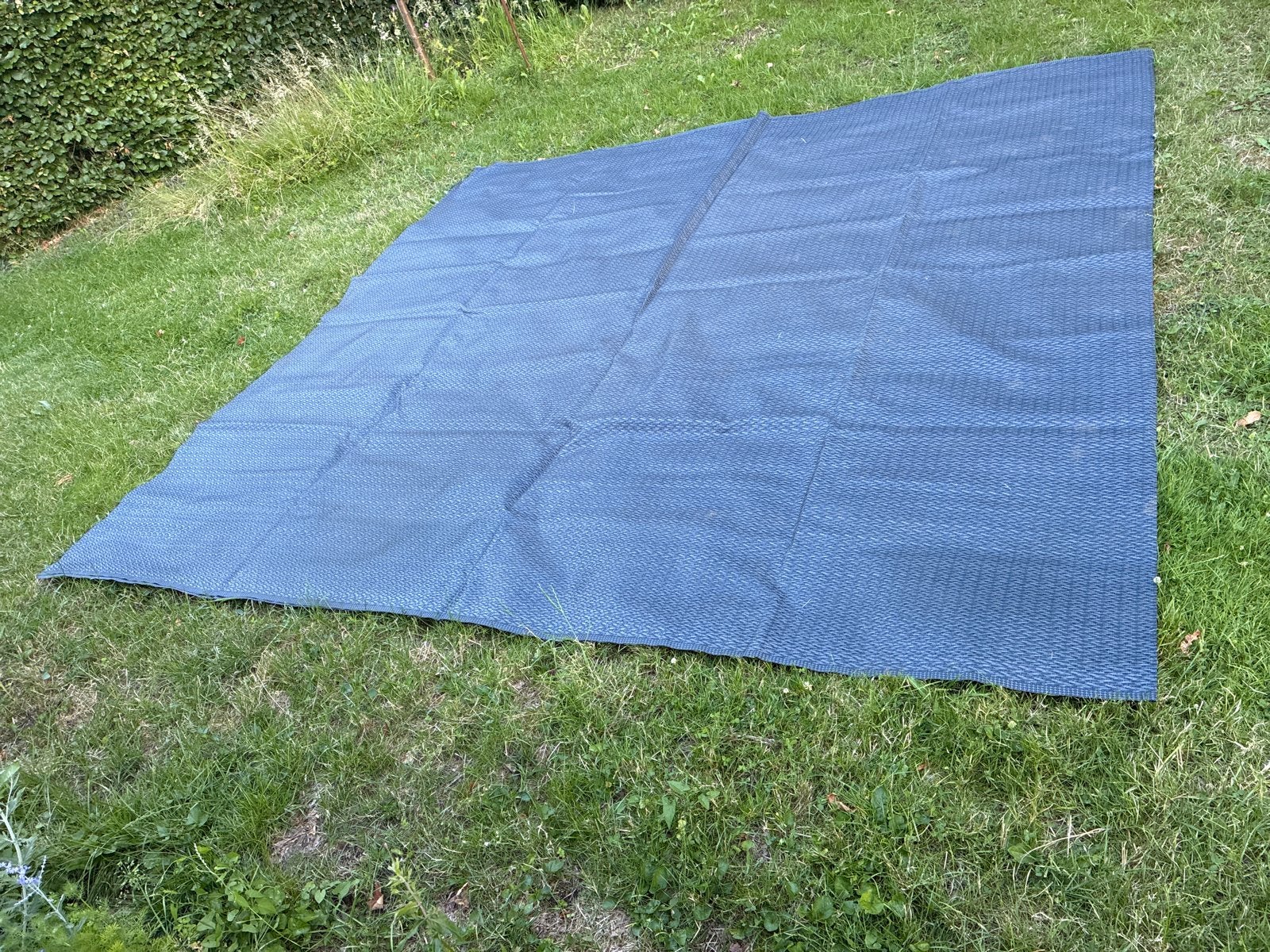 Blauw grondzeil / tenttapijt voor camping of tuin, Ophalen, Gebruikt