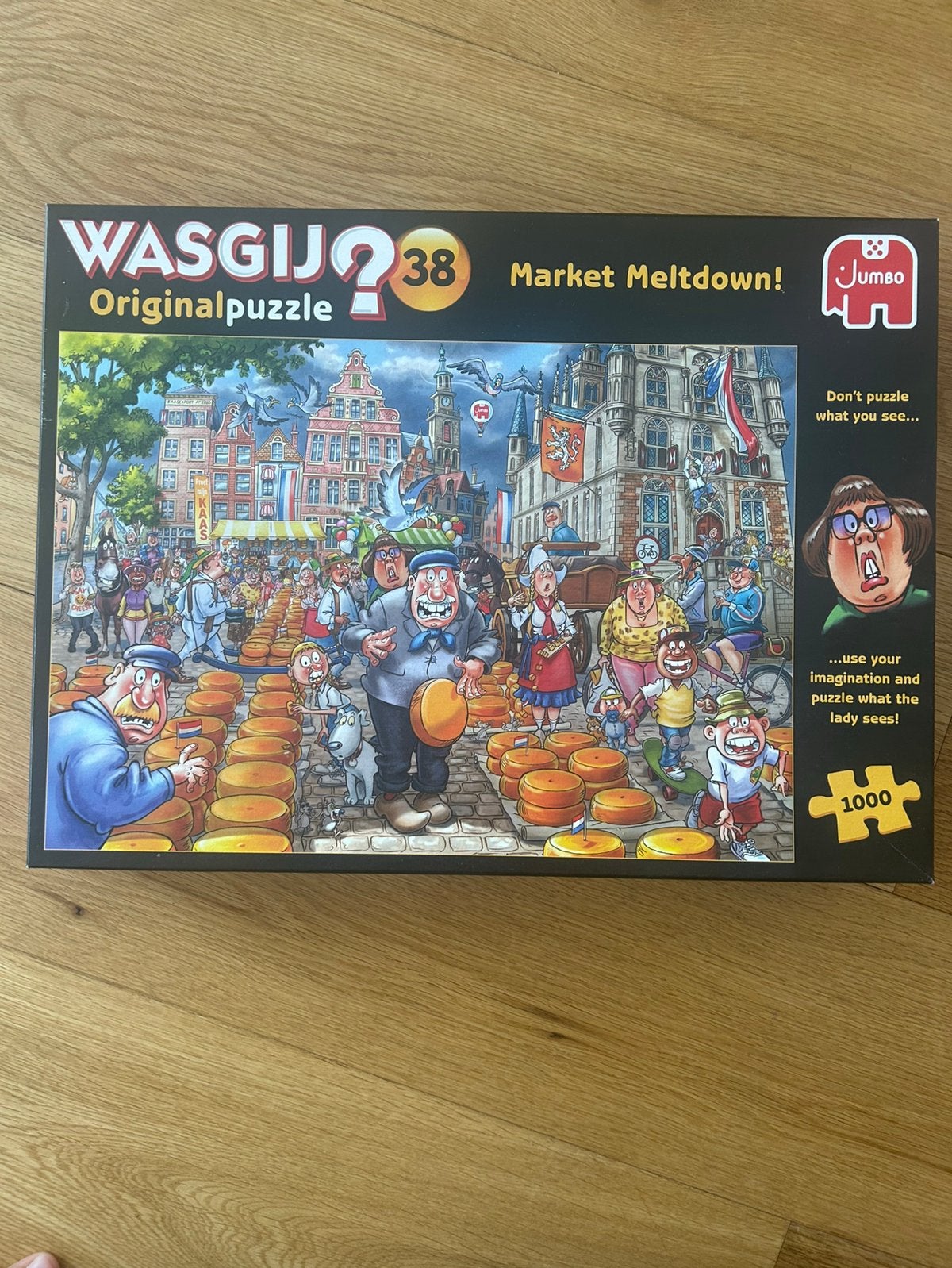 Wasgij puzzel 38 Kaasalarm, Ophalen, 500 t/m 1500 stukjes, Zo goed als nieuw, Legpuzzel