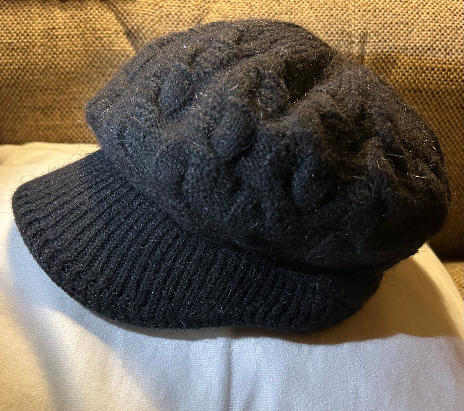 Zwarte Gatsby pet zwart wol voor dames NIEUW, Ophalen of Verzenden, Nieuw, One size fits all, Pet