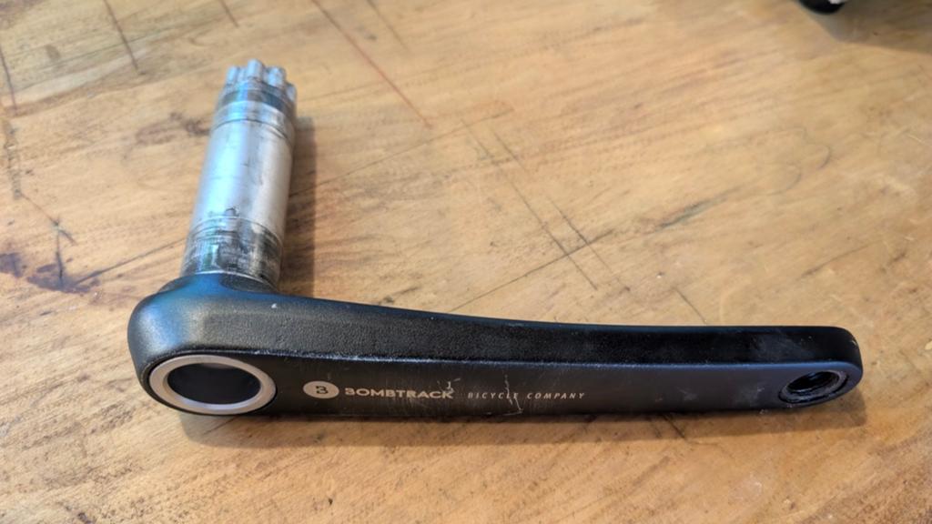Bombtrack Crankarm Links - Zonder Rechter Crankarm, Crankstel of Pedalen, Gebruikt, Ophalen of Verzenden, Gravelbike