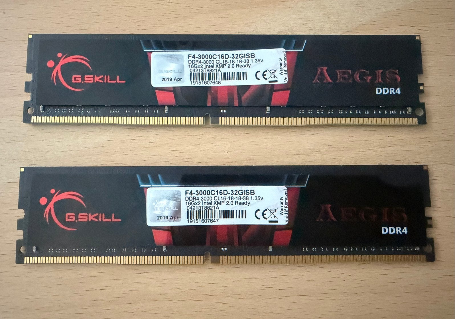 G.Skill 32GB DDR4 memory kit F4-3000C16D 32GISB geheugen, Computers en Software, RAM geheugen, 32 GB, DDR4, Ophalen of Verzenden