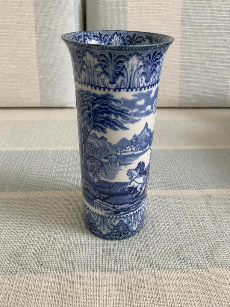 Blauw witte vaas uit circa 1900, Antiek en Kunst, Antiek | Vazen, Ophalen of Verzenden