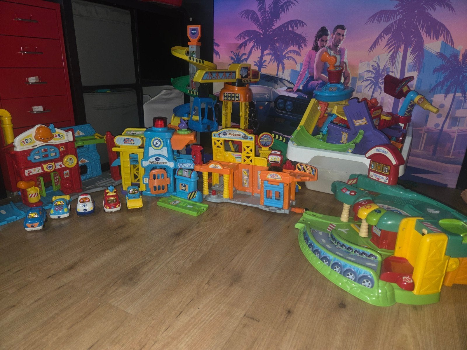 Grote VTech Toet Toet Auto's set met 5 voertuigen, Ophalen