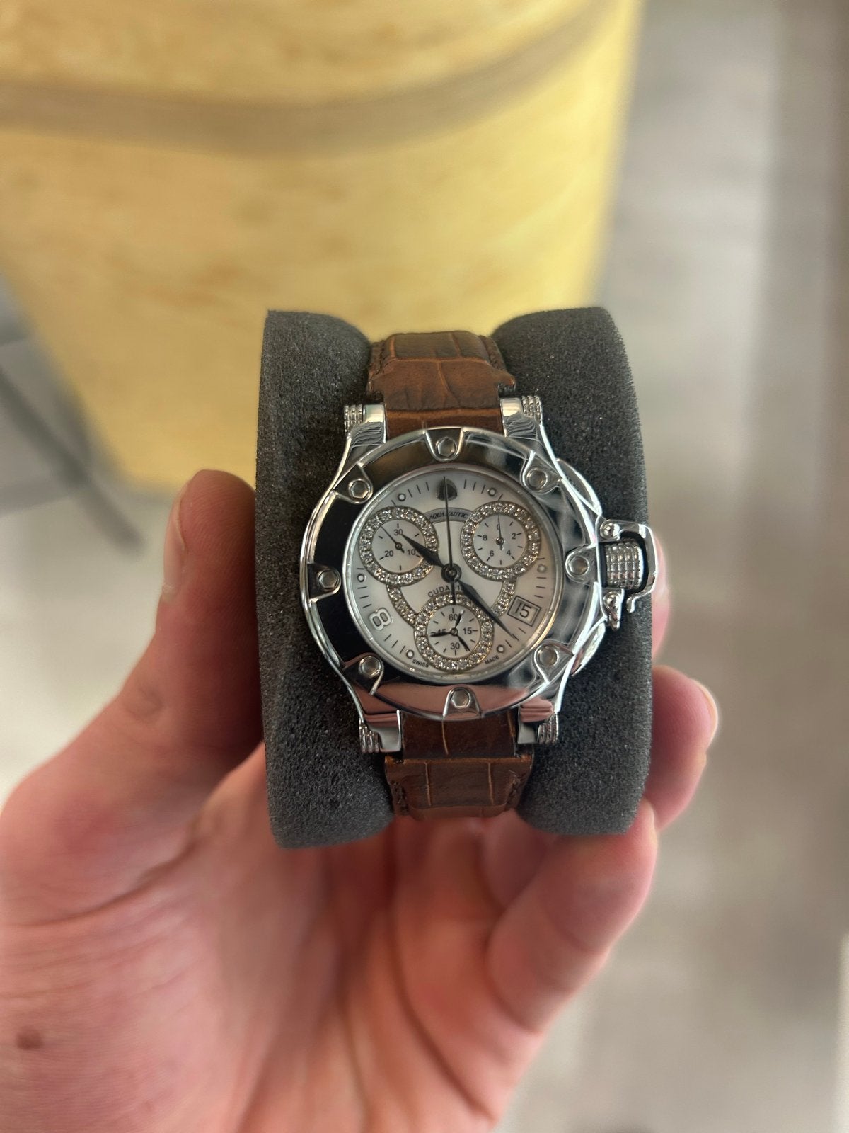 Aquanautic Princess Cuda Chronograph, Sieraden, Tassen en Uiterlijk, Overige merken, Leer, Staal, Polshorloge