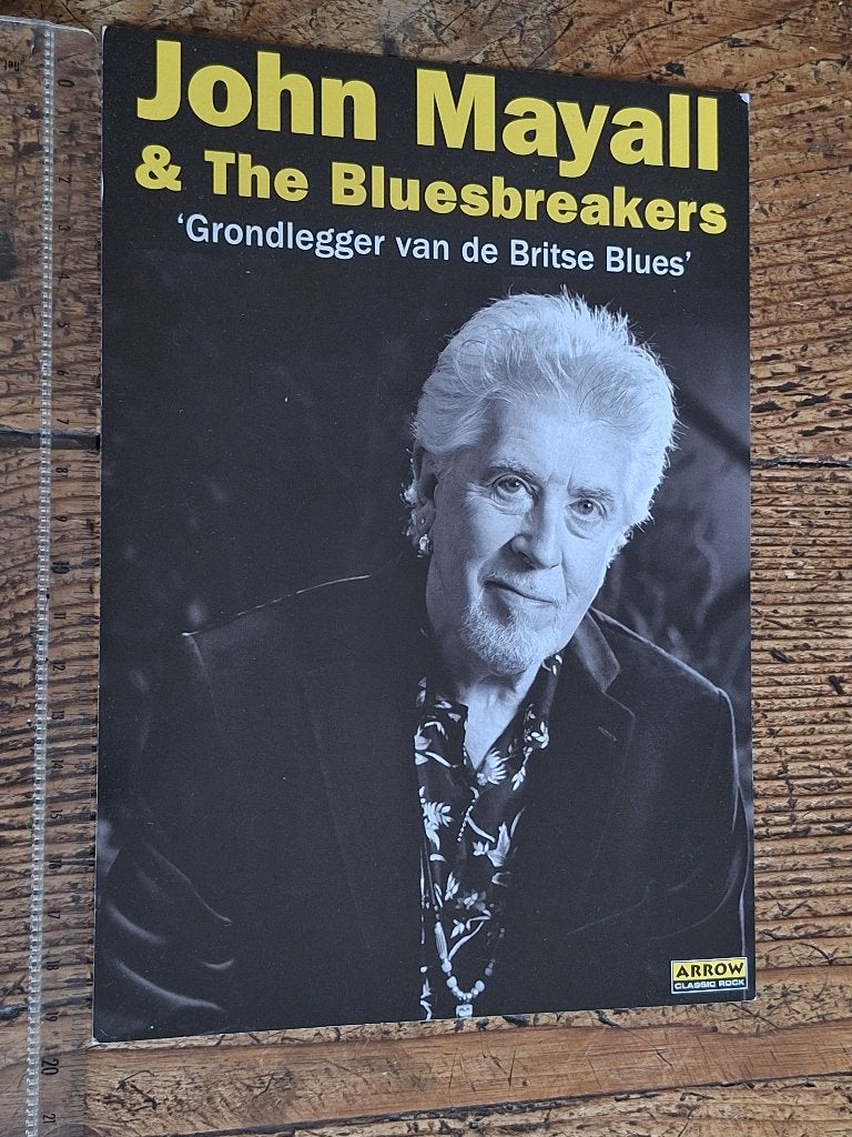 JOHN MAYALL stevige flyer met optredens in NL 2008, Ophalen of Verzenden, Zo goed als nieuw, Boek, Tijdschrift of Artikel