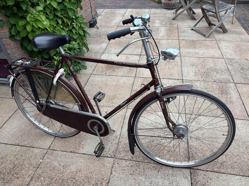 Herenfiets merk Fongers type intercycle, Gebruikt, Versnellingen, 65 cm of meer, Trommelrem