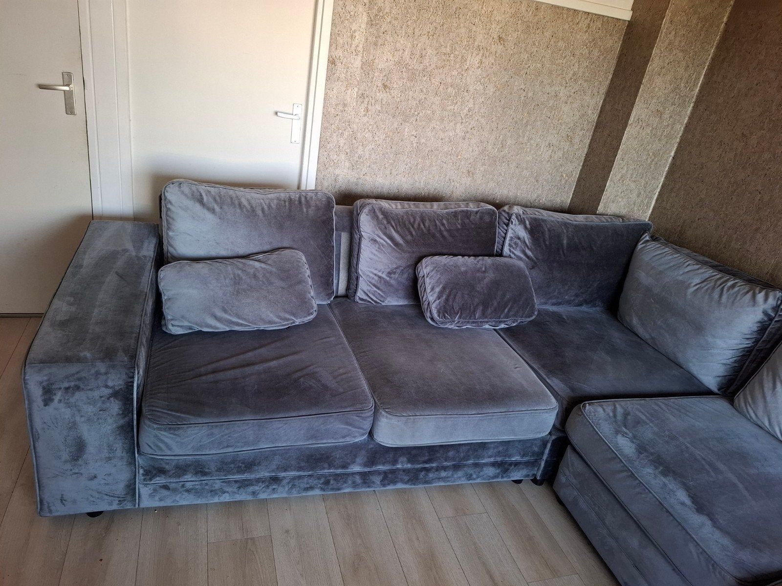Grote hoekbank - comfortabel en ruim BIEDEN, Gebruikt, Hoekbank, 300 cm of meer, Ophalen of Verzenden