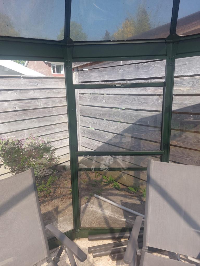 Mooie tuinpaviljoen, 3,5 meter breed, Tuin en Terras, Bergingen en Tuinkasten, Ophalen, Gebruikt, Metaal, Overige typen