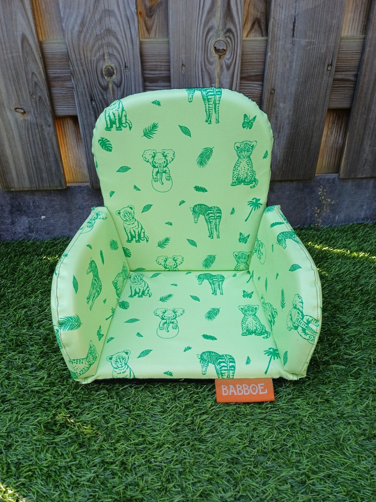 Babboe bakfiets zitje met jungle print, Fietsen en Brommers, Ophalen, 0 t/m 18 kg, Voorzitje, Gebruikt